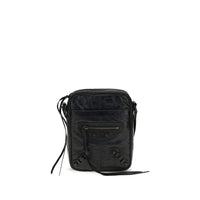 Balenciaga Black Lamb Ovis Aries Aries Shoulder Bag
