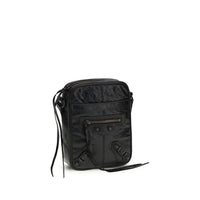Balenciaga Black Lamb Ovis Aries Aries Shoulder Bag