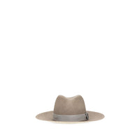 Brunello Cucinelli Beige Straw Fedora