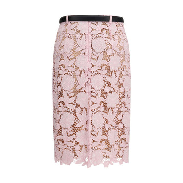 Self-Portrait Multicolor Polyester Midi Skirt