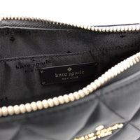 Kate Spade Carey Small Black Quilted Leather Zip Top Crossbody Bag