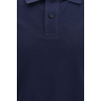 Moose Knuckles Blue Cotton Polo Shirt
