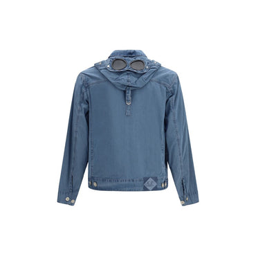 C.P. Company Blue Cotton Full-Length Jacket