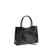 Balenciaga Black Lamb Ovis Aries Aries Shoulder Bag