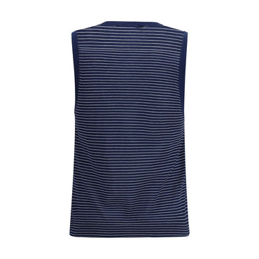 Ami Paris Blue Cotton Tank Tops