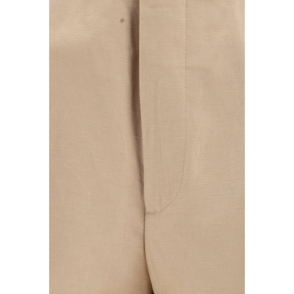 Brunello Cucinelli Beige Cotton Bermuda Shorts
