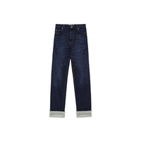 Loewe Blue Cotton Relaxed Fit Jeans