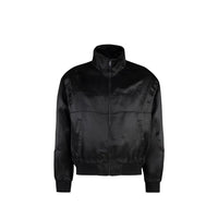 Saint Laurent Black Silk Bomber