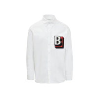 Burberry White Cotton Dress Shirt