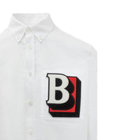 Burberry White Cotton Dress Shirt