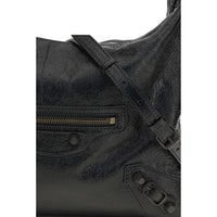 Balenciaga Black Lamb Ovis Aries Aries Shoulder Bag