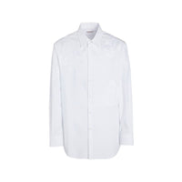 Valentino White Cotton Dress Shirt