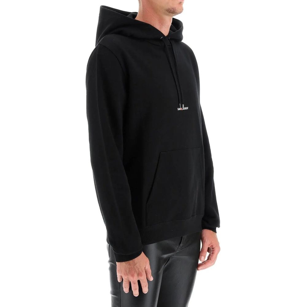 Saint Laurent Black Cotton Sweatshirt