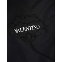 Valentino Black Nylon Bermuda Shorts