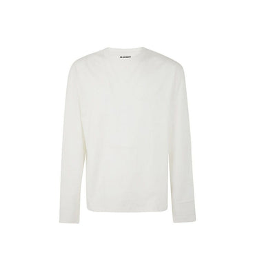Jil Sander White Cotton Long Sleeve T-Shirt