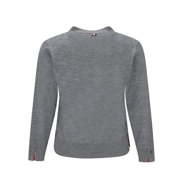Thom Browne Gray Virgin Wool Cardigan