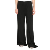 Maison Margiela Black Viscose Casual Pants