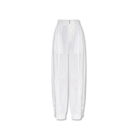Bottega Veneta White Cotton Casual Pants