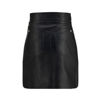 Fiorucci Black Lamb Leather Mini Skirt