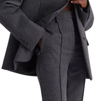Prada Gray Elastane Dress Pants