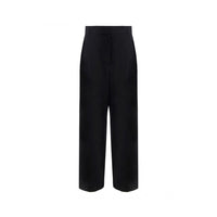 Salvatore Ferragamo Black Silk Casual Pants
