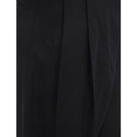 Salvatore Ferragamo Black Silk Casual Pants