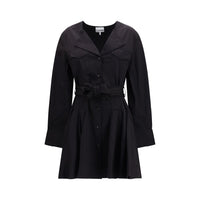 Ganni Black Cotton Casual Dress