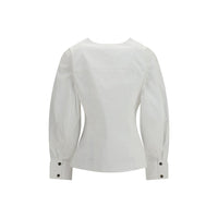Ganni White Cotton Shirt