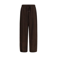 Ganni Brown Acetate Casual Pants