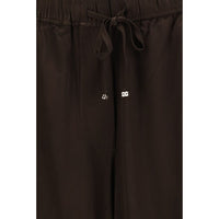 Ganni Brown Acetate Casual Pants