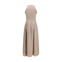 Brunello Cucinelli Beige Linen Casual Dress