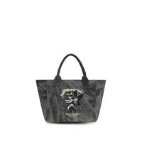Ganni Gray Cotton Shoulder Bag