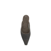 Brunello Cucinelli Brown Calf Leather Bos Taurus Ballet Flats