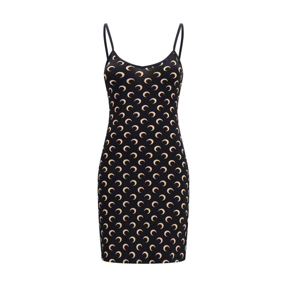 Marine Serre Black Polyamide Casual Dress