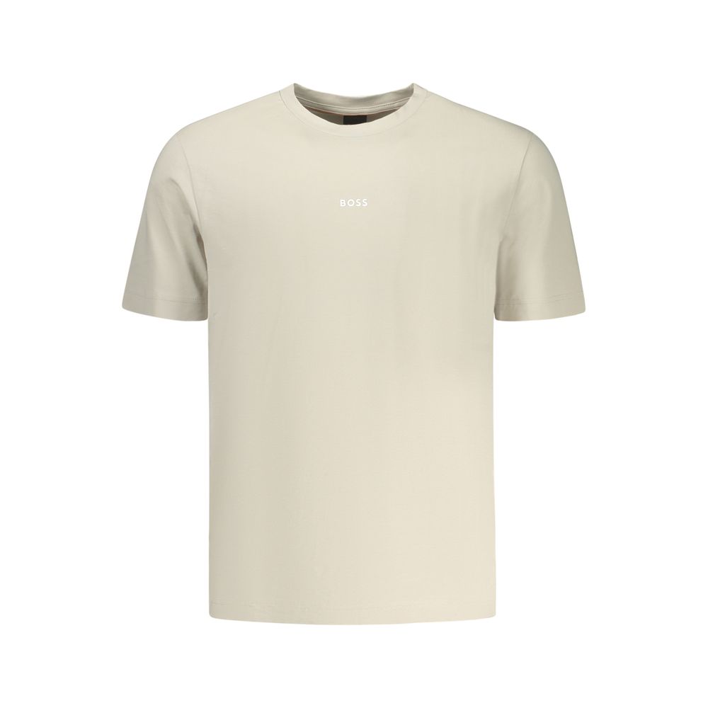 Hugo Boss Beige Cotton Men's T-Shirt