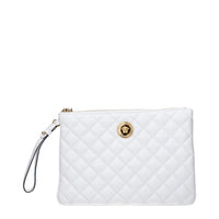 Versace Blue Leather Clutch Bag