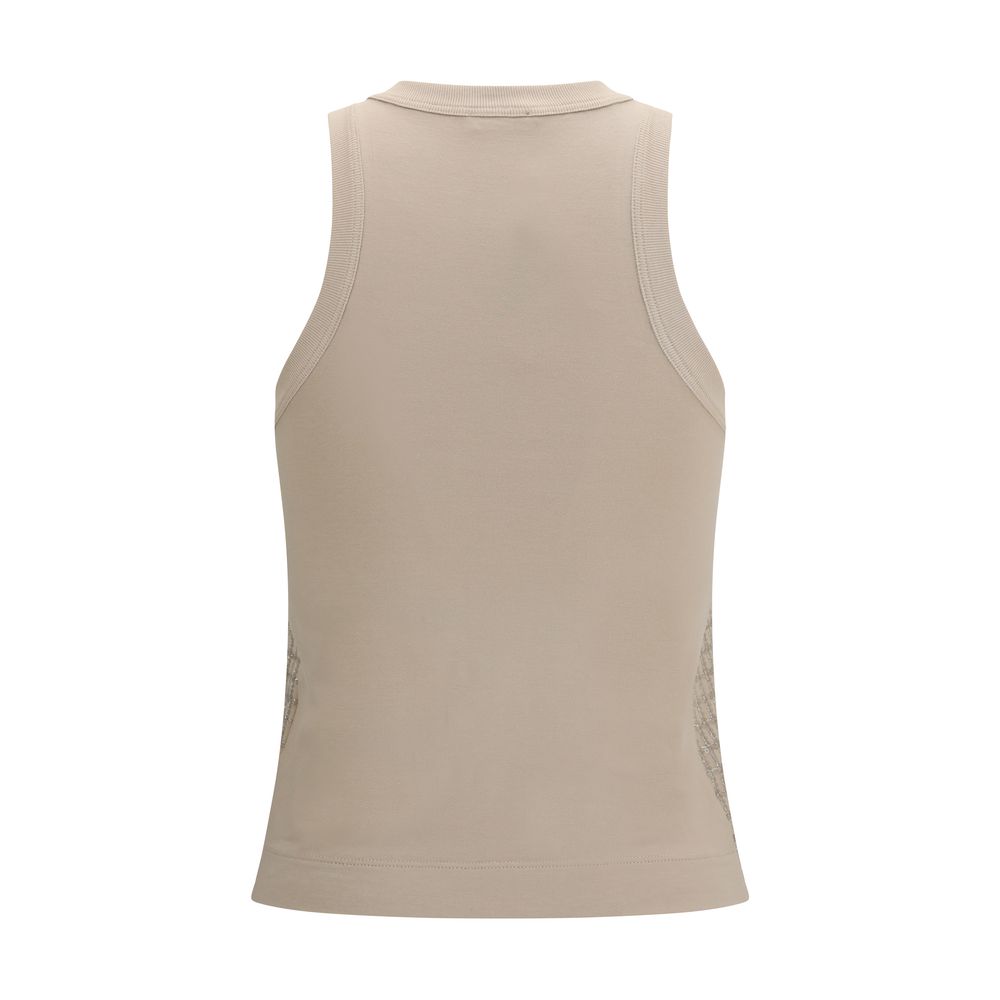 Brunello Cucinelli Beige Cotton T-Shirt