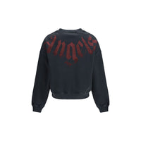 Palm Angels Black Cotton Sweatshirt