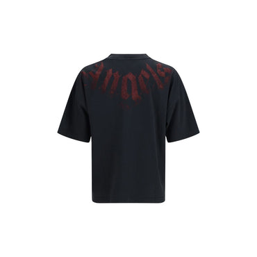 Palm Angels Black Cotton T-Shirt