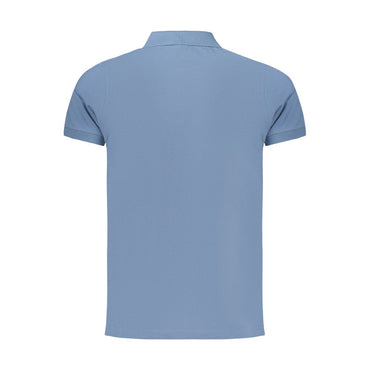 Norway 1963 Azzurro Cotton Mens Polo