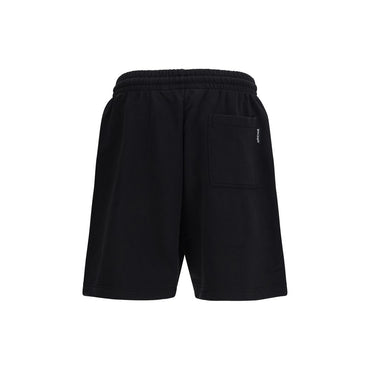 Palm Angels Black Cotton Bermuda Shorts