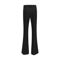Max Mara Black Viscose Flared Pants