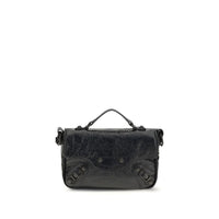 Balenciaga Black Lamb Ovis Aries Aries Shoulder Bag