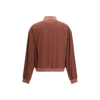 Versace Bordeaux Silk Bomber