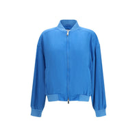 Versace Blue Silk Clothing