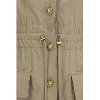 Balmain Beige Cotton Casual Dress