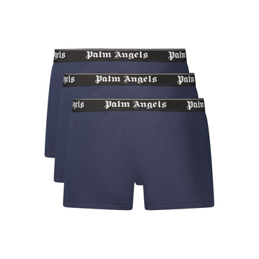 Palm Angels Blue Cotton Men's Underwear