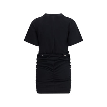 PINKO Black Cotton Casual Dress