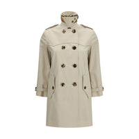 Burberry Beige Cotton Trench Coat