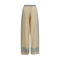 Ermanno Scervino Beige Silk Casual Pants